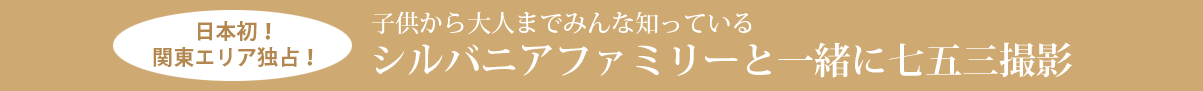 子供から大人までみんな知っている シルバニアファミリーと一緒に七五三撮影